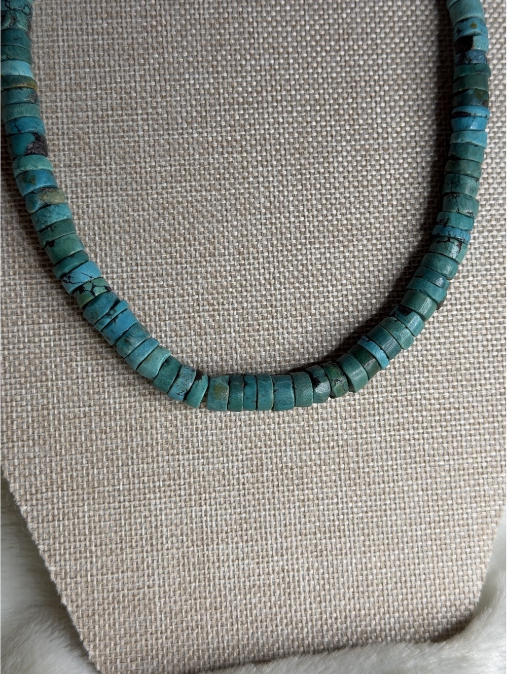 Rare Retired Silpada Turquoise Beaded Toggle Clasp Necklace N0612 925 Silver 17"